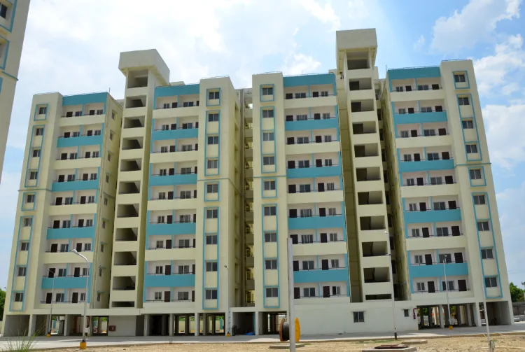 KDA apartment towers, from our research analyst's form. They belong to another KDA project; Highway City Part-4 sells open plots