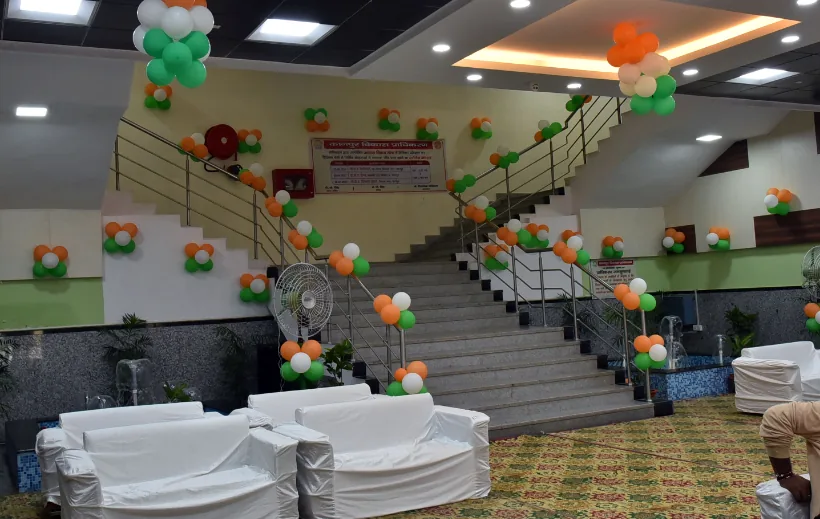 A decorated indoor hall, from our research analyst's form. She does not say where it was taken