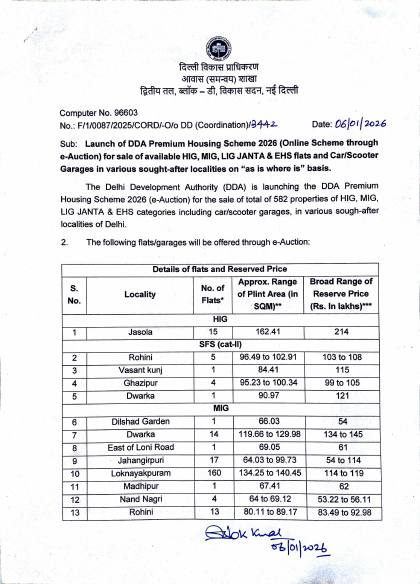 First page of Launch Circular