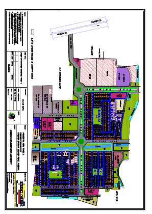 First page of Vashishth Kunj Phase-1 layout plan with plot numbering