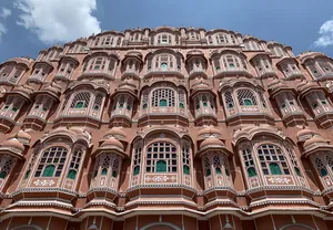 East facade Hawa Mahal Jaipur from ground level (July 2022) - img 03.jpg