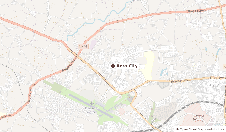 Map of Aero City in Bhopal