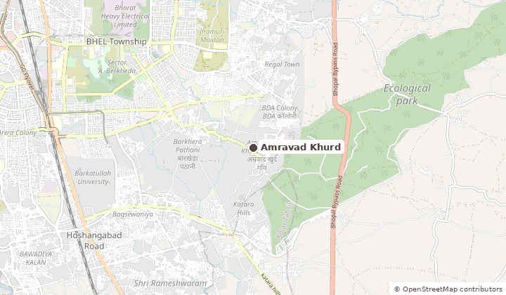 Map of Amravad Khurd in Bhopal