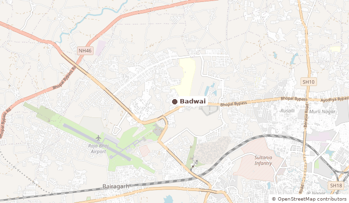 Map of Badwai in Bhopal