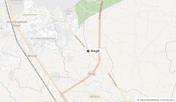 Map of Bagli in Bhopal