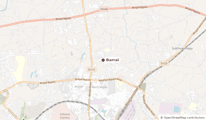 Map of Barrai in Bhopal