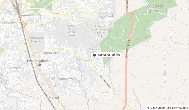 Map of Katara Hills in Bhopal