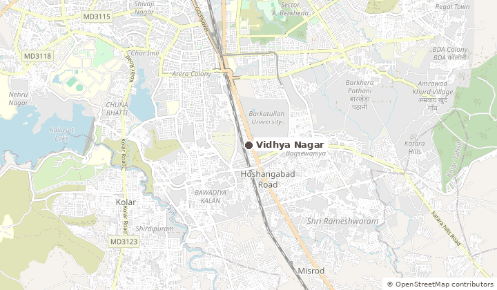 Map of Vidhya Nagar in Bhopal