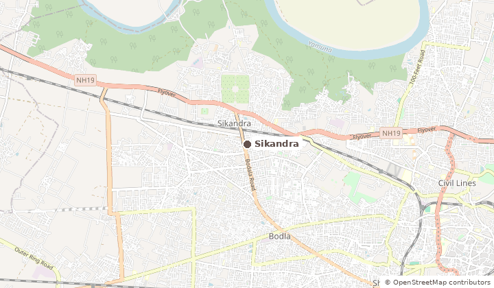 Map of Sikandra Yojna in Agra