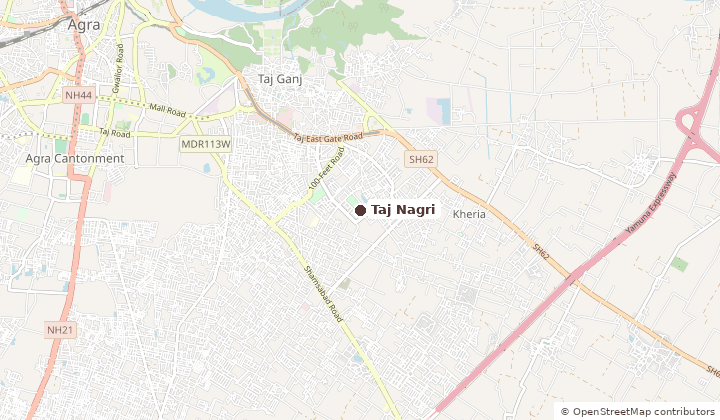 Map of Taj Nagri in Agra