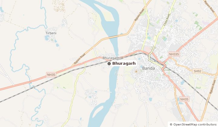 Map of Bhuragarh in Banda