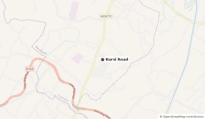 Map of Kursi Road in Barabanki