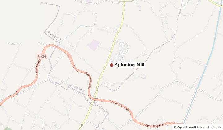 Map of Spinning Mill in Barabanki