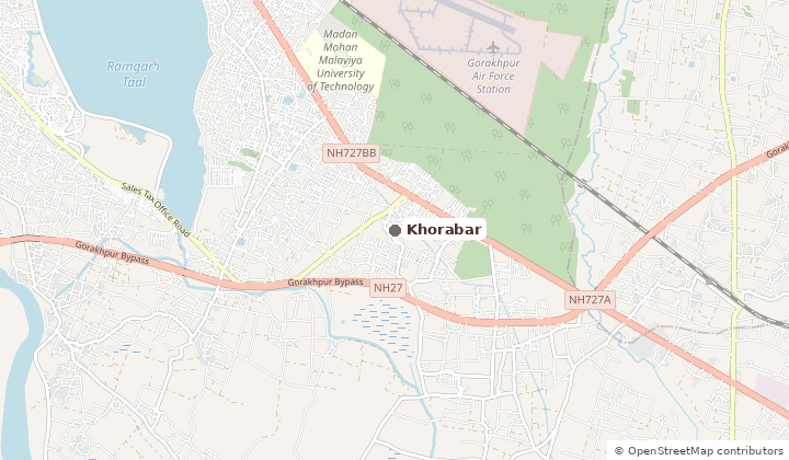 Map of Khorabar in Gorakhpur