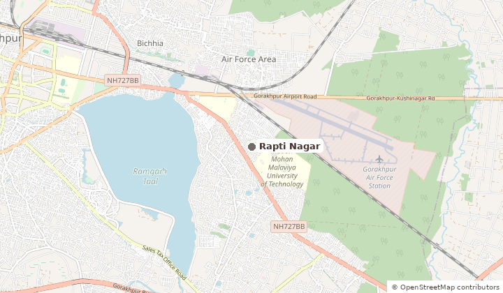 Map of Rapti Nagar in Gorakhpur