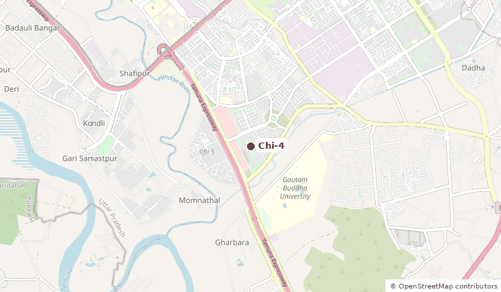 Map of Chi-4 in Greater Noida