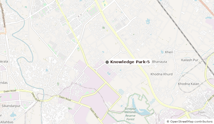 Map of Knowledge Park-5 in Greater Noida