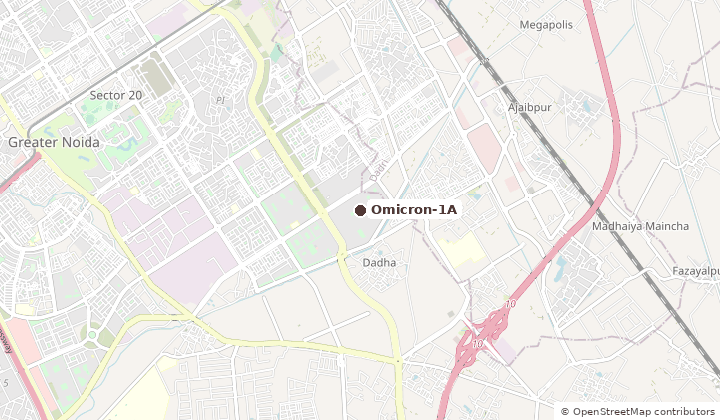 Map of Omicron-1A in Greater Noida
