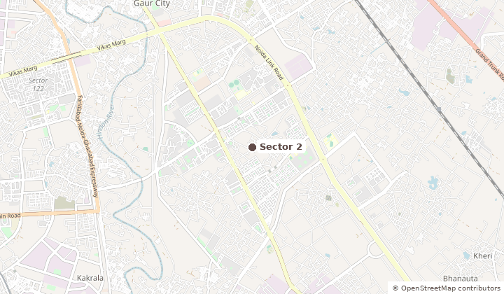 Map of Sector 2 in Greater Noida