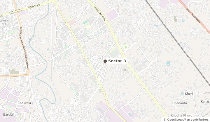 Map of Sector 3 in Greater Noida