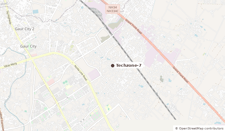 Map of Techzone-7 in Greater Noida