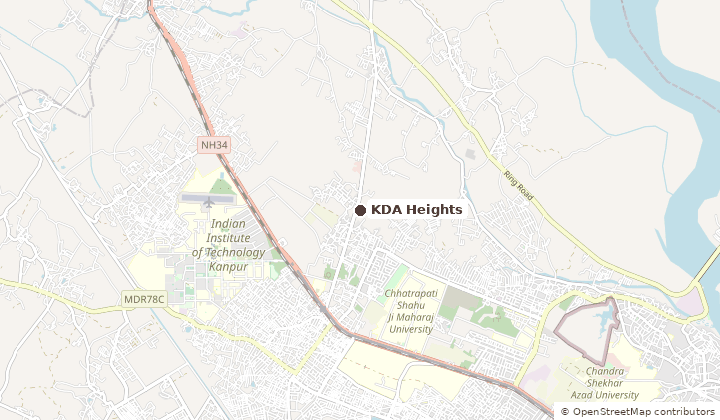 Map of KDA Heights in Kanpur