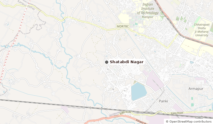 Map of Shatabdi Nagar in Kanpur