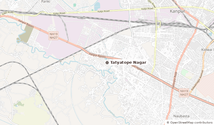 Map of Tatyatope Nagar in Kanpur