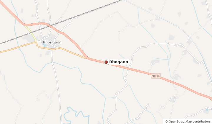 Map of Bhogaon in Mainpuri