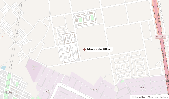 Map of where UPAVP estate management office, Mandola Vihar is