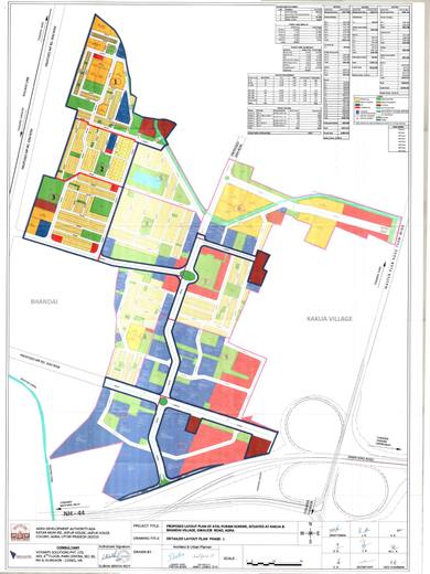 Atalpuram Phase 1 layout plan: Sectors 1, 2 and 3, 44.837 ha