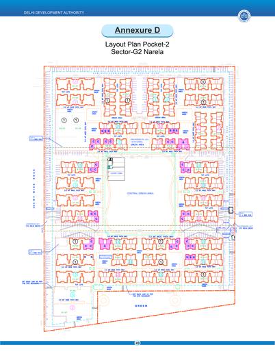 Layout plan, Pocket 2, Sector G2, Narela