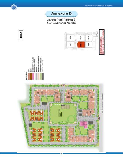 Layout plan, Pocket 3, Sector G2 and G6, Narela