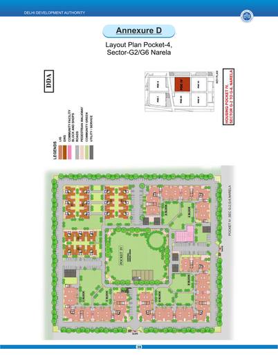 Layout plan, Pocket 4, Sector G2 and G6, Narela