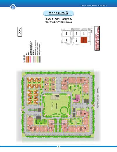 Layout plan, Pocket 5, Sector G2 and G6, Narela