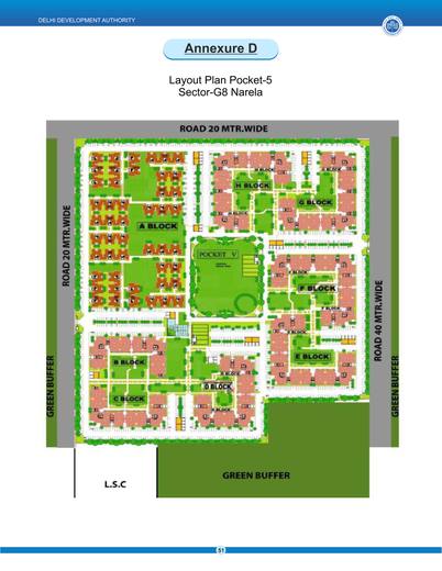 Layout plan, Pocket 5, Sector G8, Narela