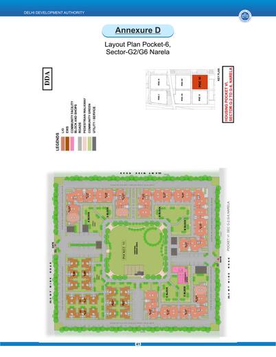 Layout plan, Pocket 6, Sector G2 and G6, Narela