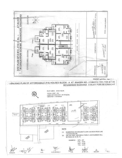 EWS houses, Modinagar Sanjaypuri, Khasra 612M, 613, 1101, 1105 and 1106
