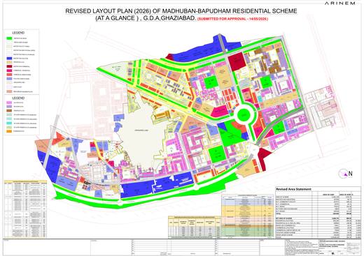 The revised layout plan of the whole colony