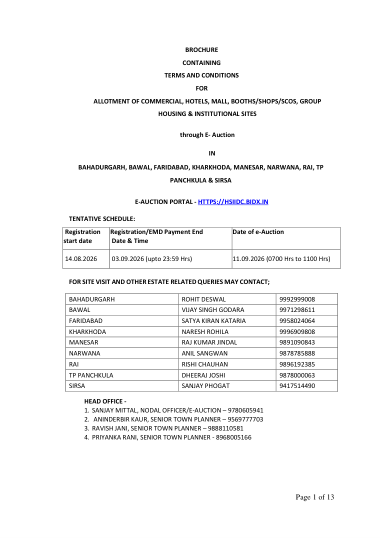 Terms and conditions: eligibility, EMD and how the bidding runs