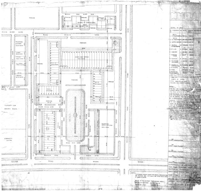 Sector 8, Ambala - HSVP layout and demarcation plan