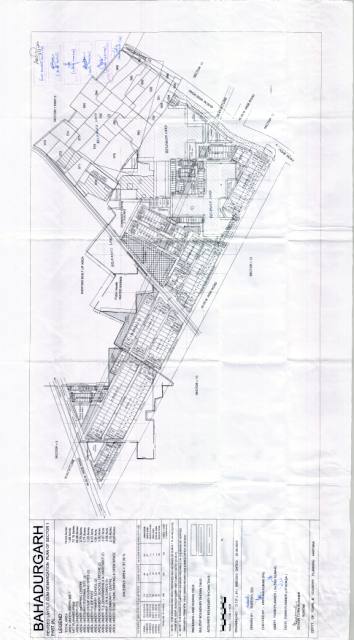 Sector 1, Bahadurgarh - HSVP layout and demarcation plan
