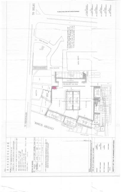 Sector 9, Bahadurgarh - HSVP layout and demarcation plan