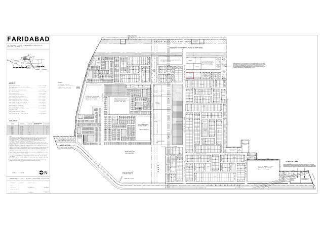 Sector 56, Faridabad - HSVP layout and demarcation plan