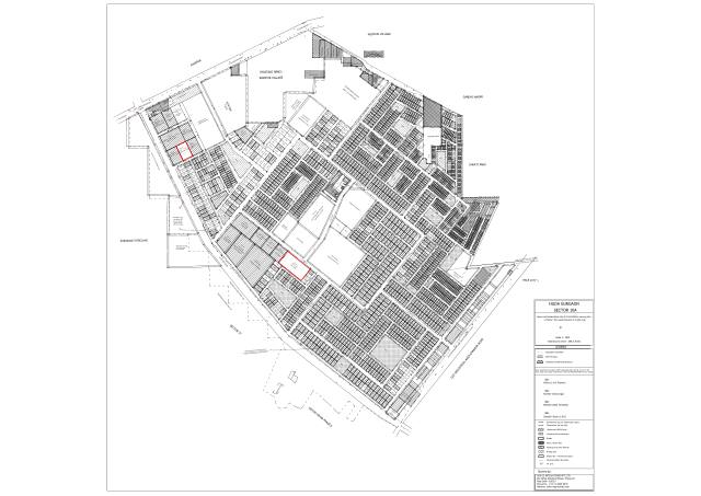 Sector 10A, Gurugram - HSVP layout and demarcation plan