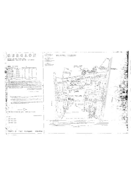 Sector 27, Gurugram - HSVP layout and demarcation plan