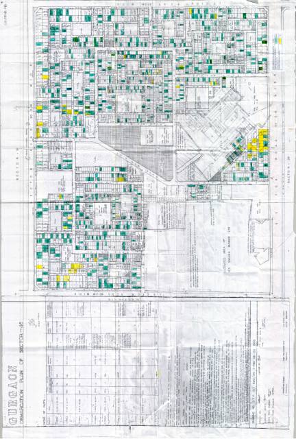 Sector 46, Gurugram - HSVP layout and demarcation plan