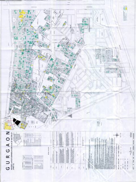 Sector 57, Gurugram - HSVP layout and demarcation plan
