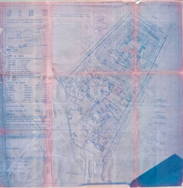 Sector 7, Jind - HSVP layout and demarcation plan