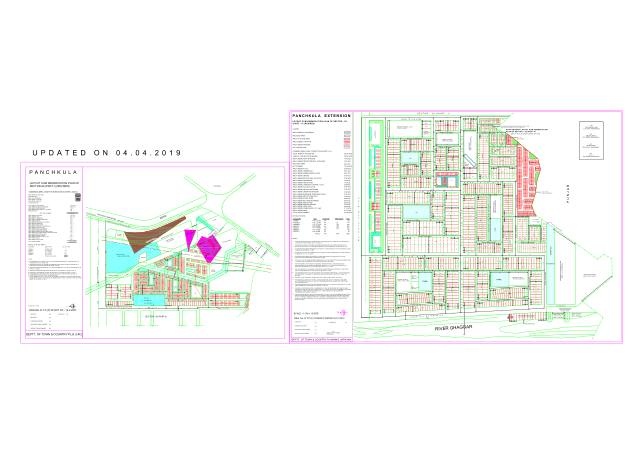 Sector 28, Panchkula - HSVP layout and demarcation plan